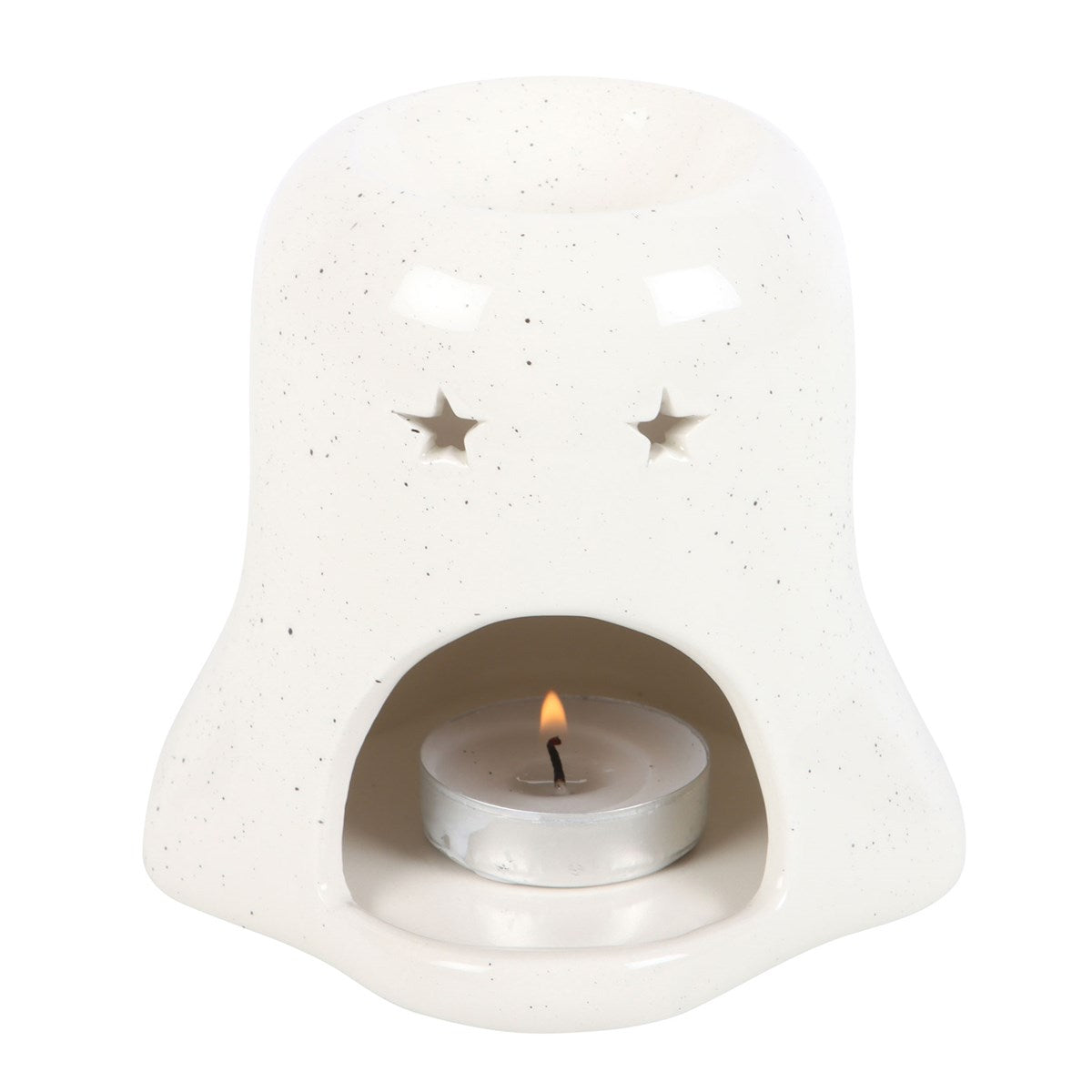 GHOST SHAPED OIL BURNER WITH PUMPKIN