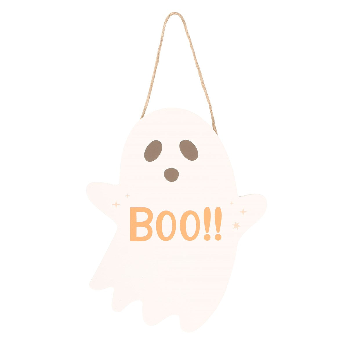 20CM GHOST SHAPED HANGING SIGN