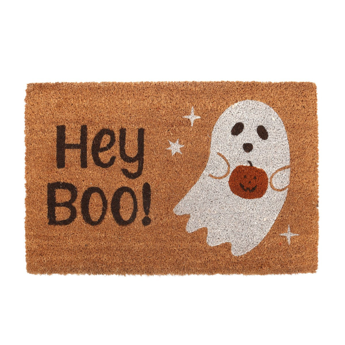 NATURAL HEY BOO GHOST DOORMAT