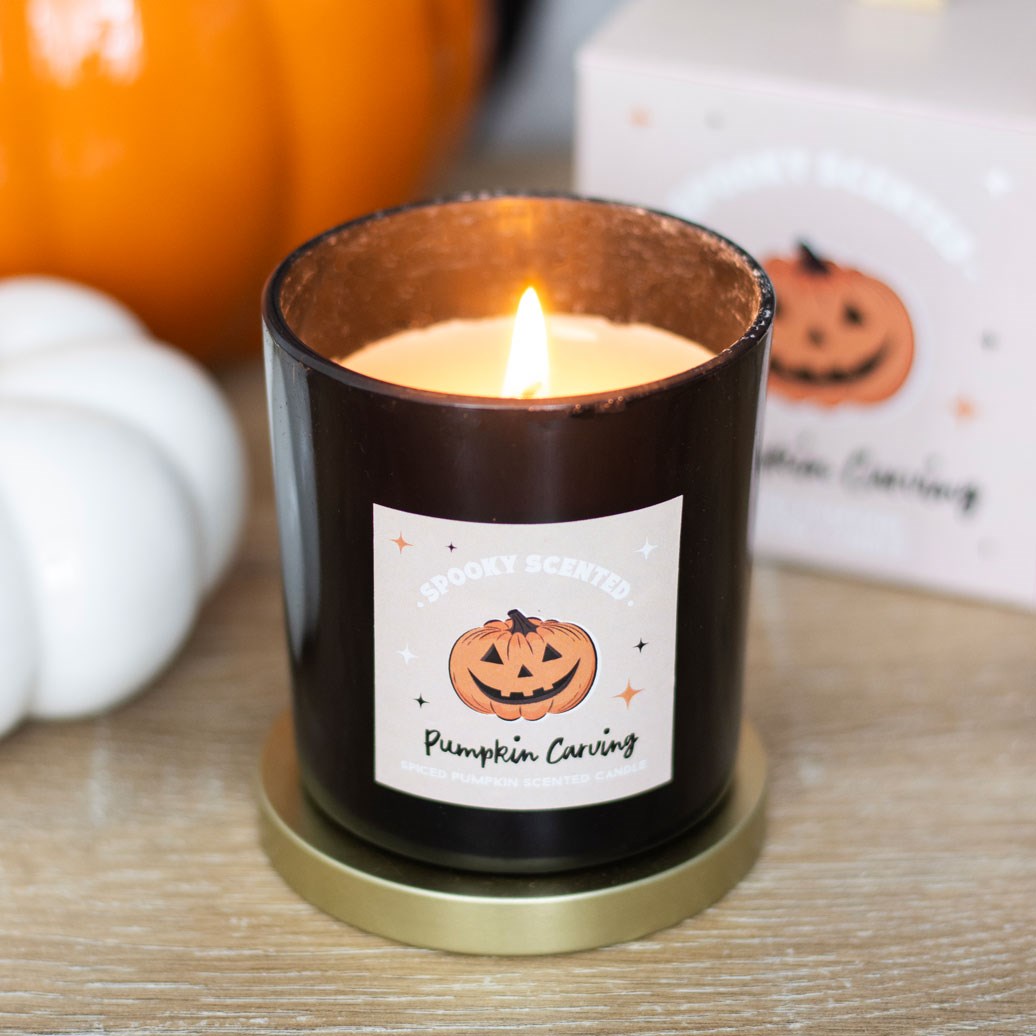 PUMPKIN CARVING SPICED PUMPKIN CANDLE