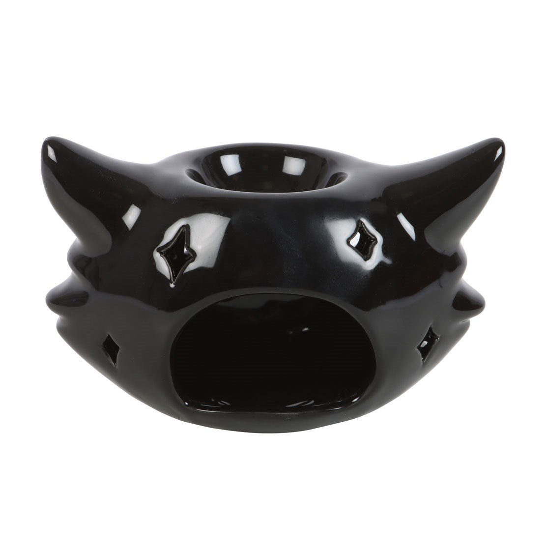 SPOOKY BLACK CAT OIL BURNER