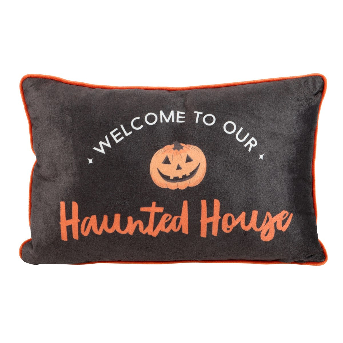 40CM RECTANGULAR HAUNTED HOUSE CUSHION