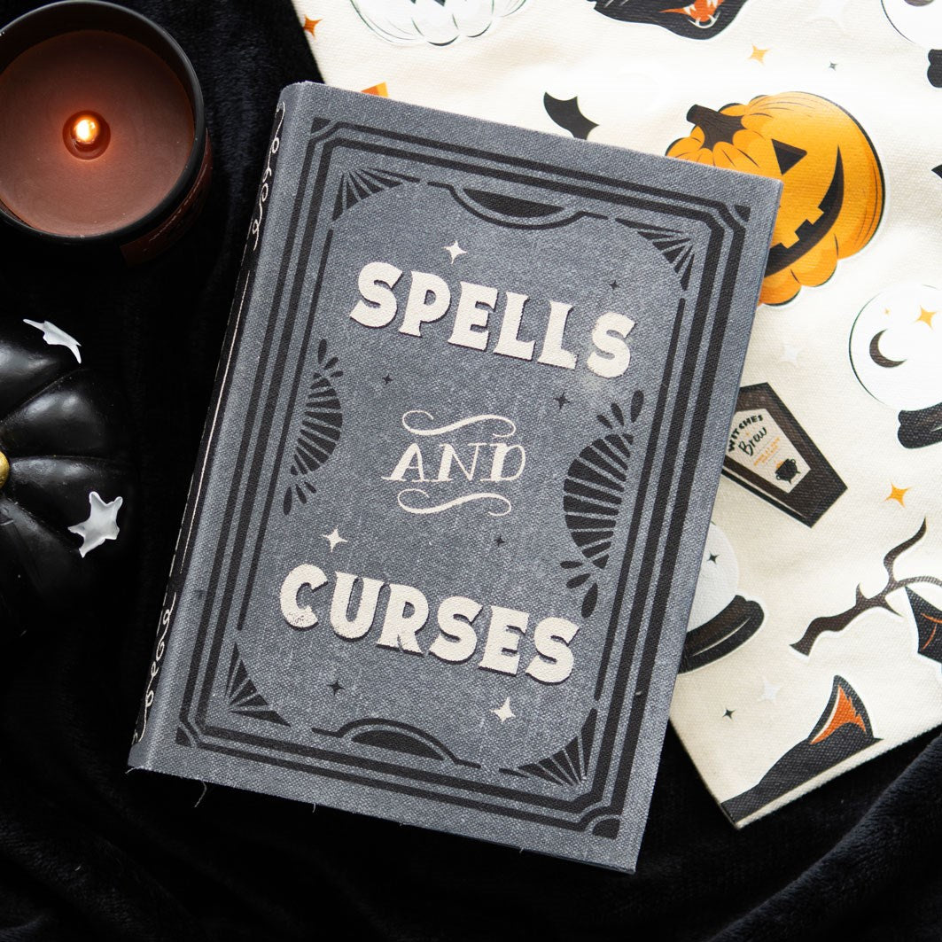 SPELLS AND CURSES BOOK SHAPED STORAGE BOX