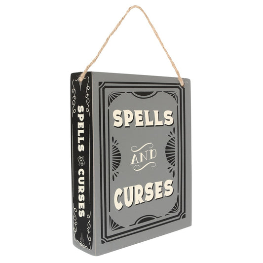 SPELLS AND CURSES HANGING SIGN