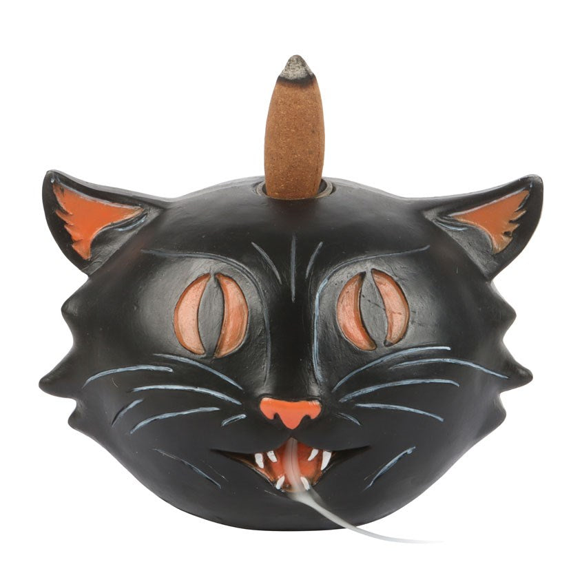 BLACK CAT BACKFLOW INCENSE BURNER