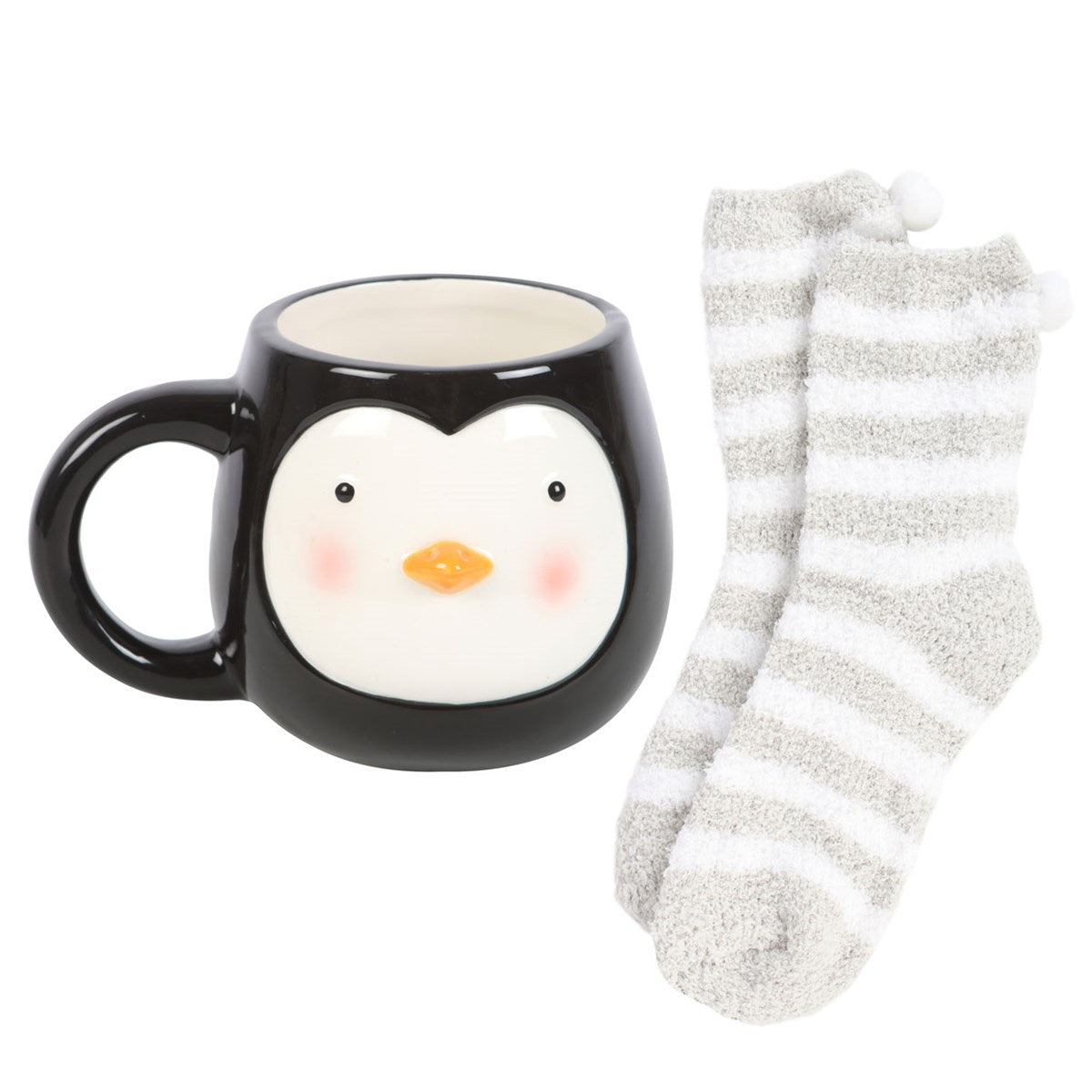 PENGUIN MUG AND SOCKS SET