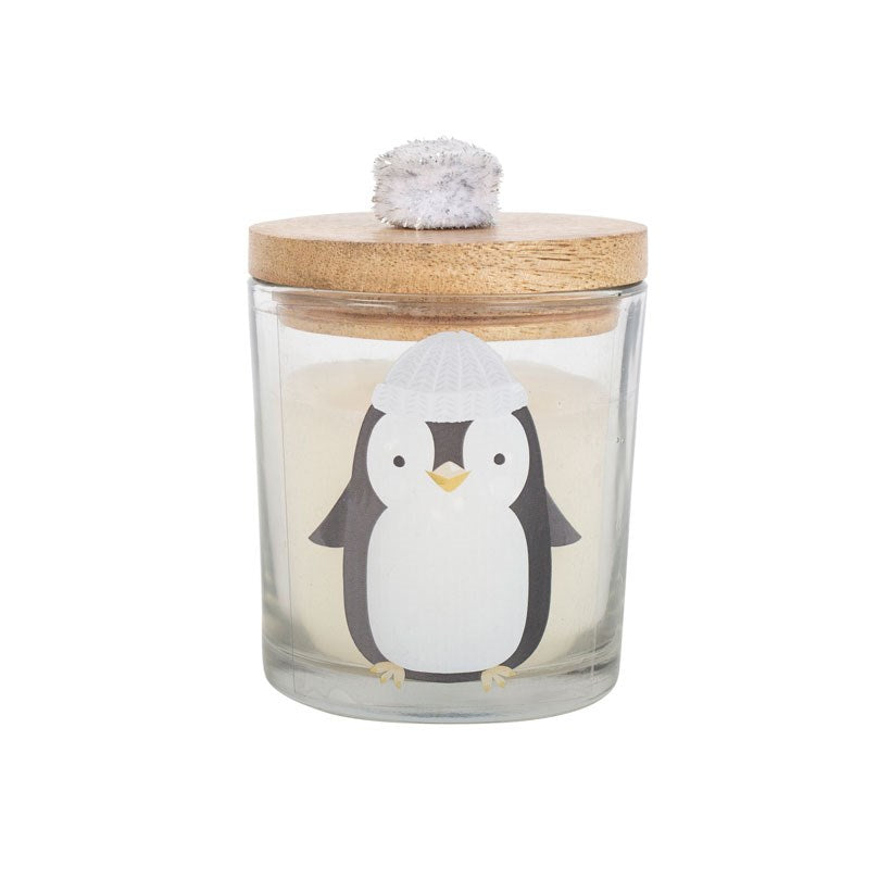 FROSTY VANILLA PENGUIN CANDLE