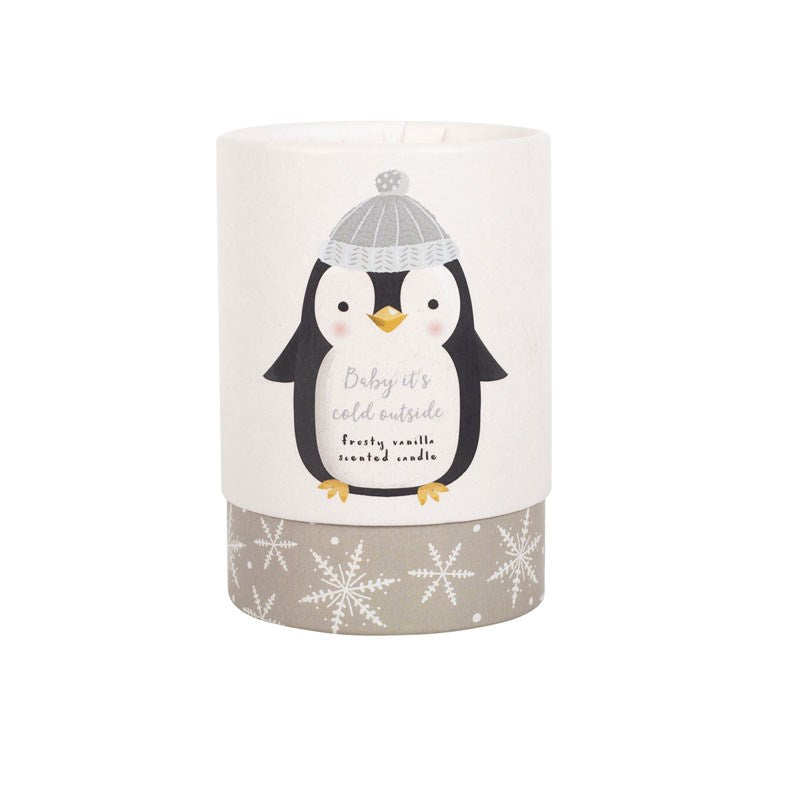 FROSTY VANILLA PENGUIN CANDLE