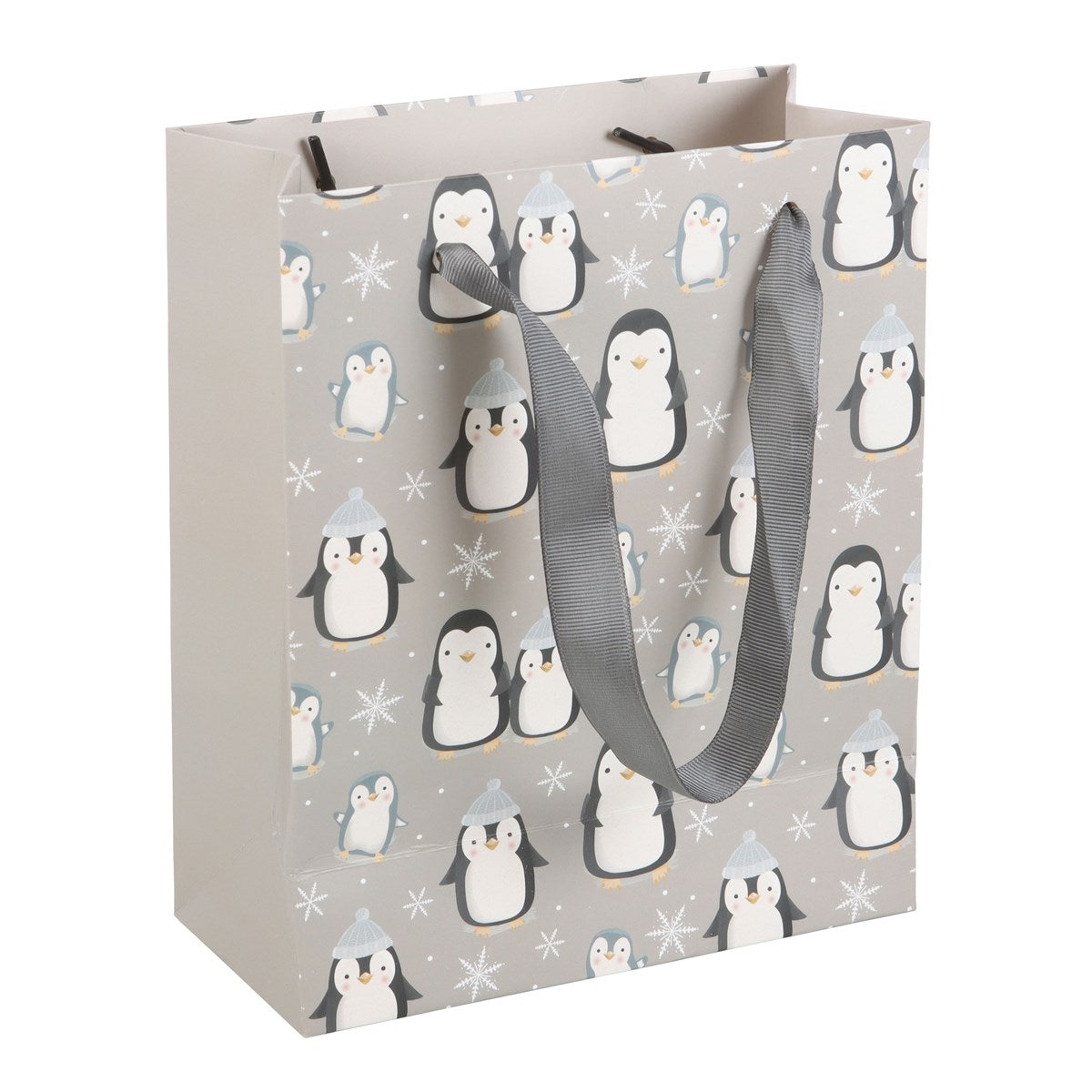 23CM MEDIUM WINTER PENGUIN GIFT BAG