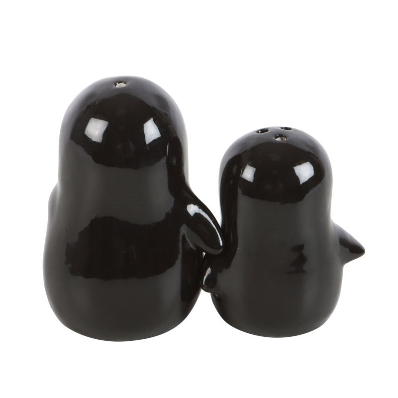 HUGGING PENGUINS SALT AND PEPPER SHAKERS