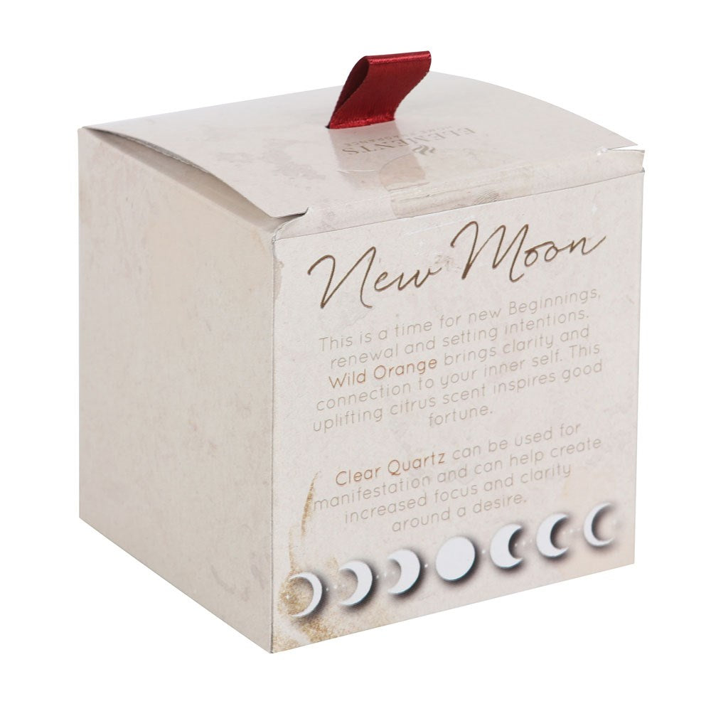 NEW MOON WILD ORANGE CRYSTAL CHIP CANDLE