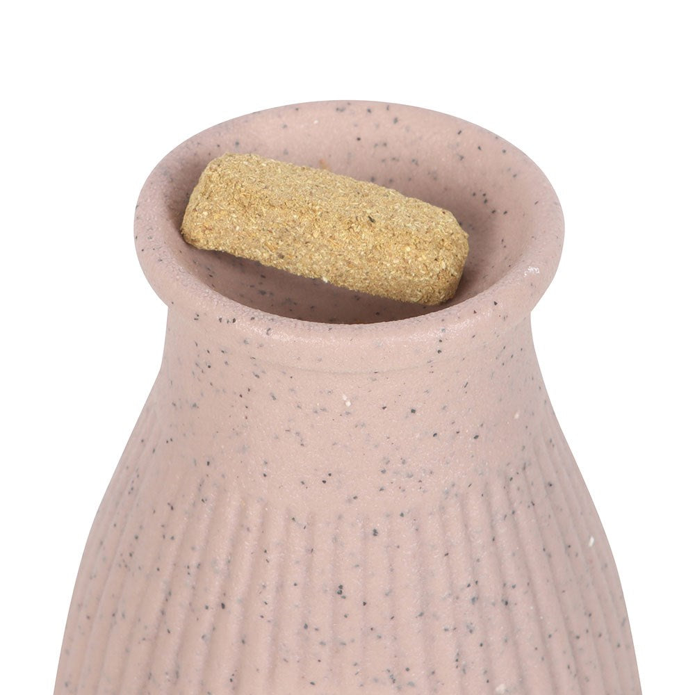 GREIGE RIBBED PALO SANTO BRICK BURNER