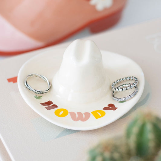 HOWDY COWBOY HAT TRINKET DISH