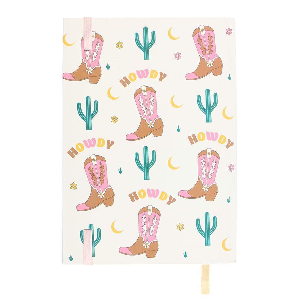 COWBOY BOOT A5 NOTEBOOK WITH STICKER SHEET