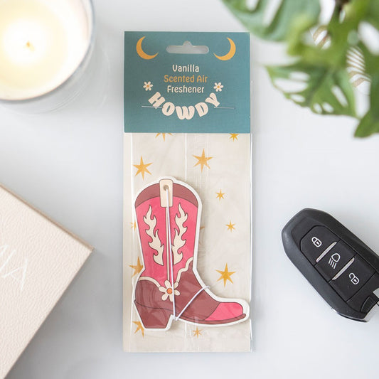 COWBOY BOOT VANILLA SCENTED AIR FRESHENER