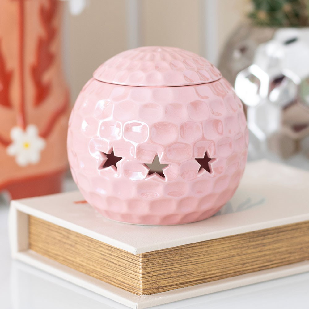 PINK DISCO BALL OIL BURNER