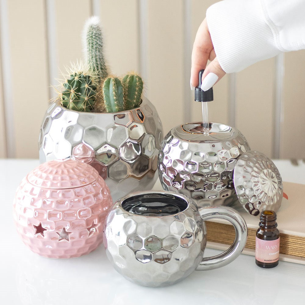 PINK DISCO BALL OIL BURNER