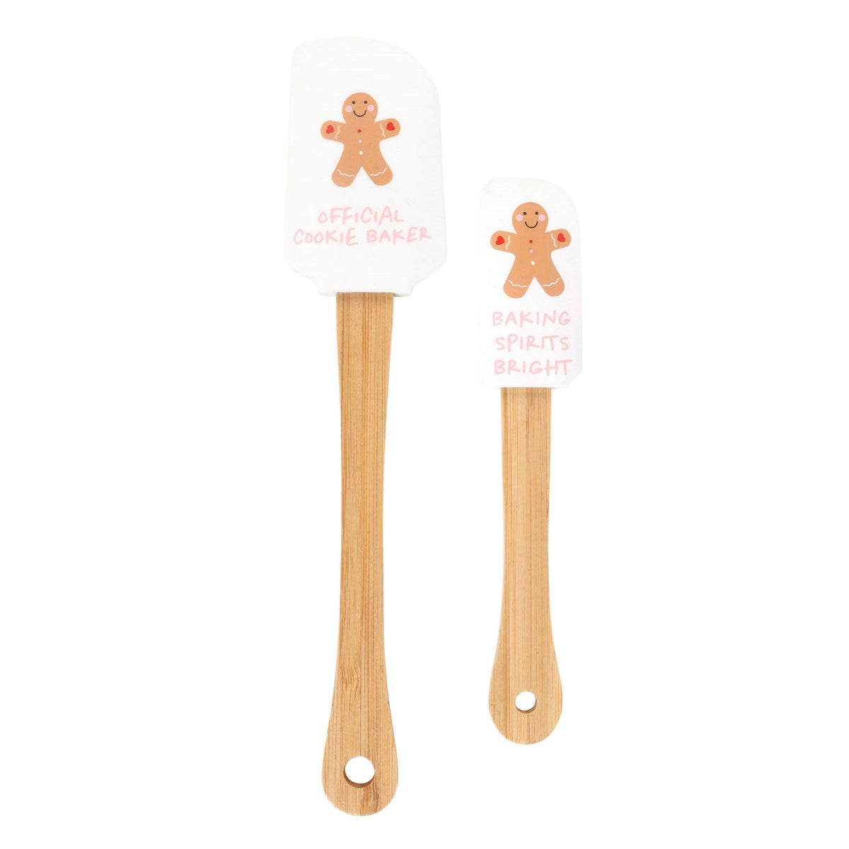 GINGERBREAD MAN SILICONE SPATULA SET