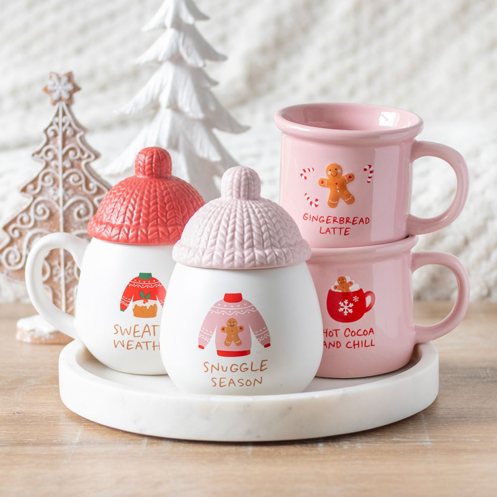 PINK GINGERBREAD LATTE MUG