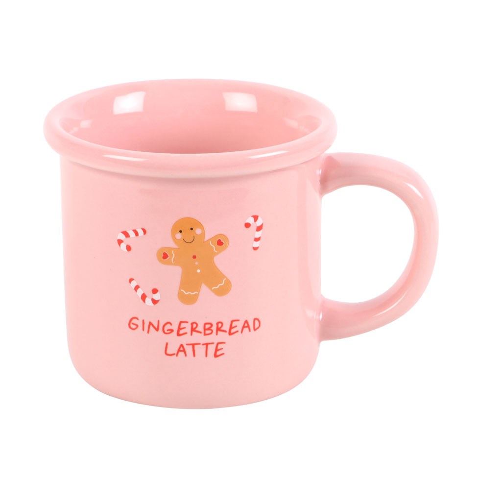 PINK GINGERBREAD LATTE MUG