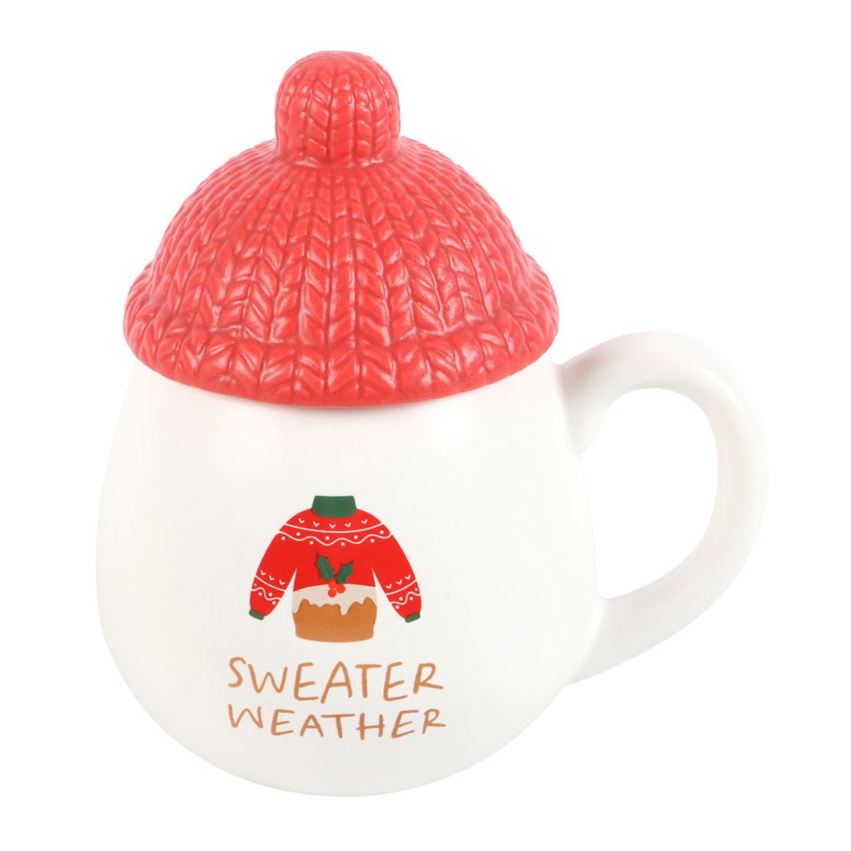 SWEATER WEATHER LIDDED MUG