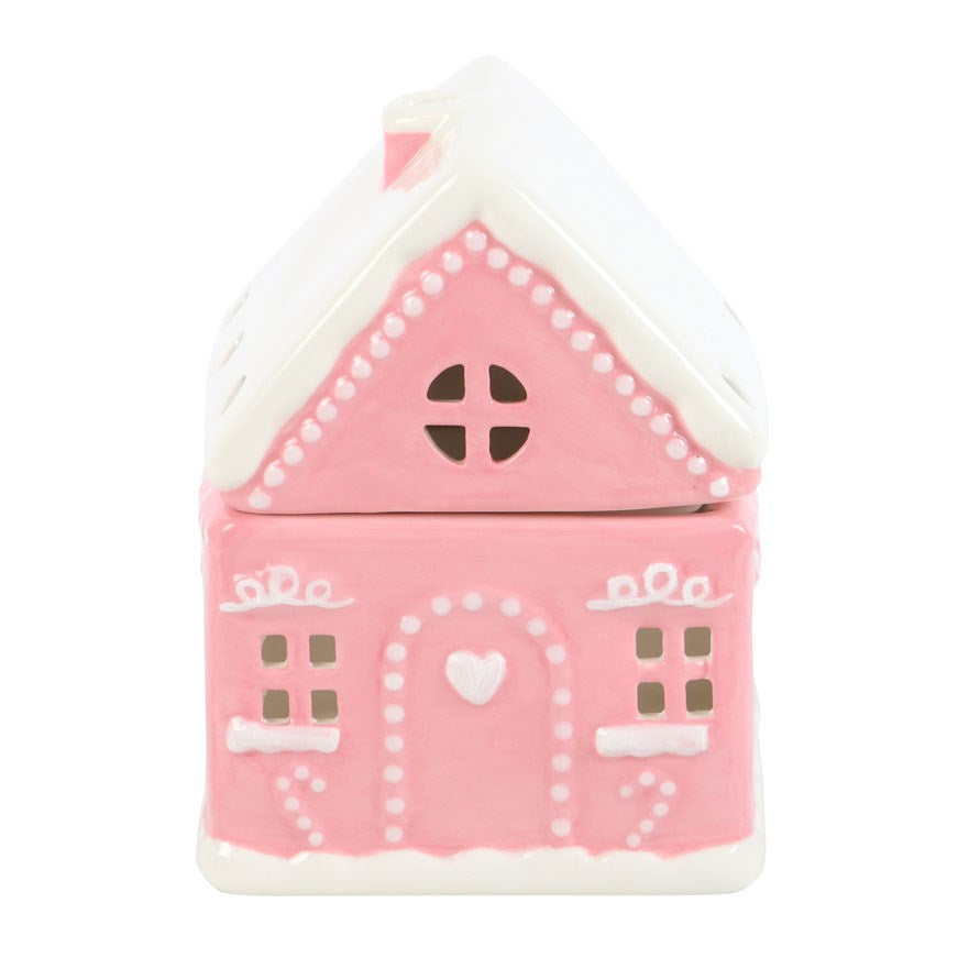 PINK GINGERBREAD HOUSE OIL BURNER