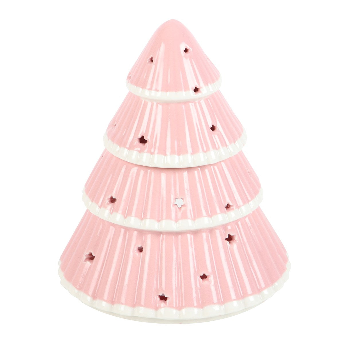 PINK CHRISTMAS TREE OIL BURNER