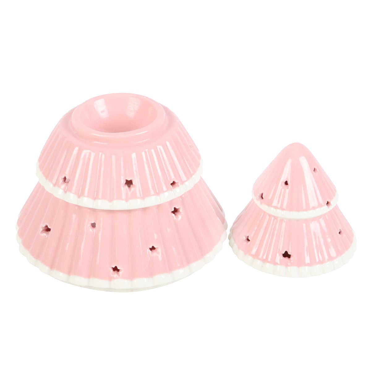 PINK CHRISTMAS TREE OIL BURNER