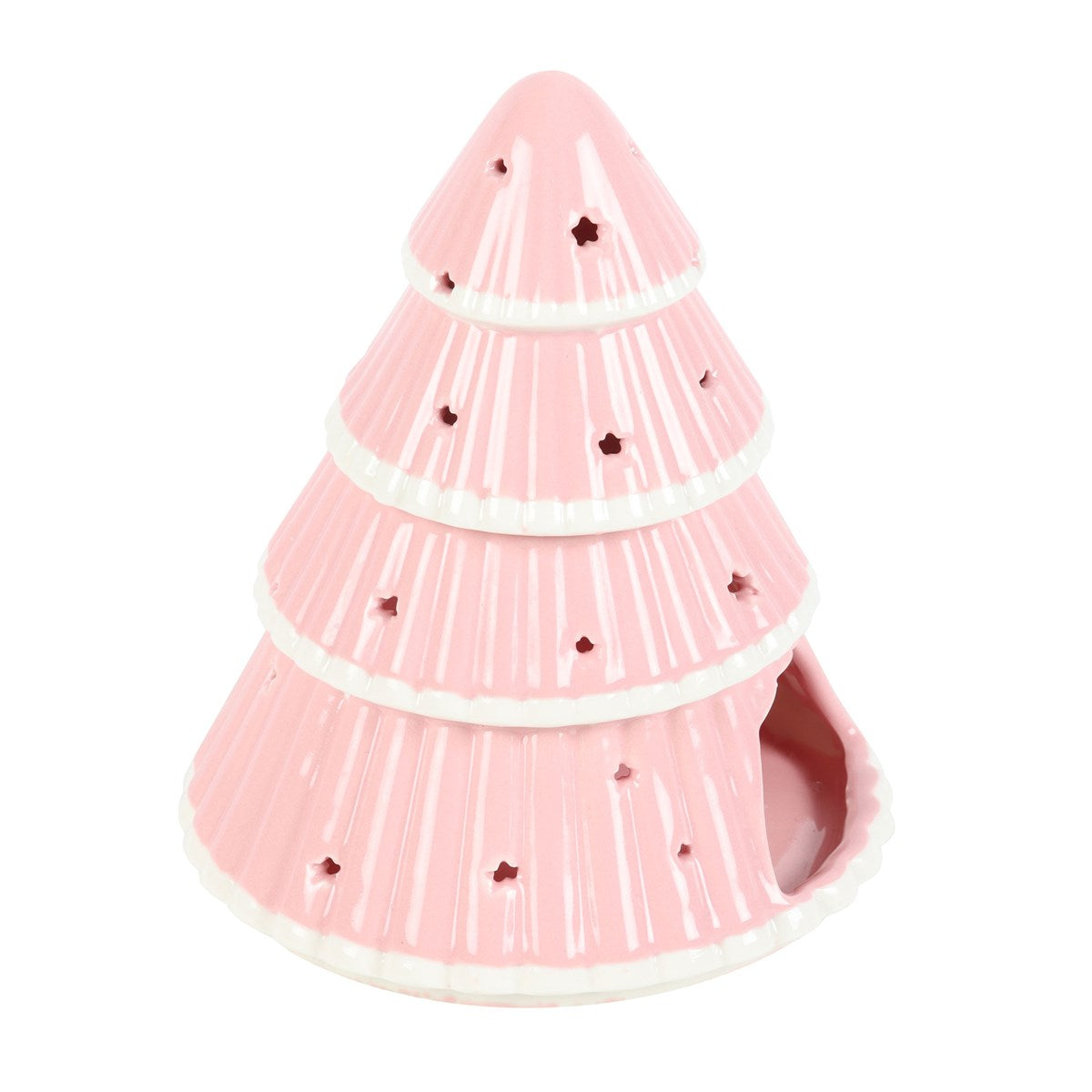 PINK CHRISTMAS TREE OIL BURNER