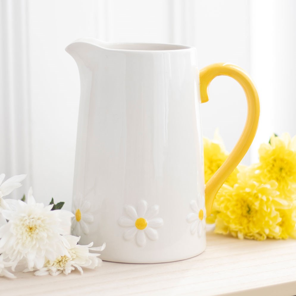 DAISY CERAMIC FLOWER JUG