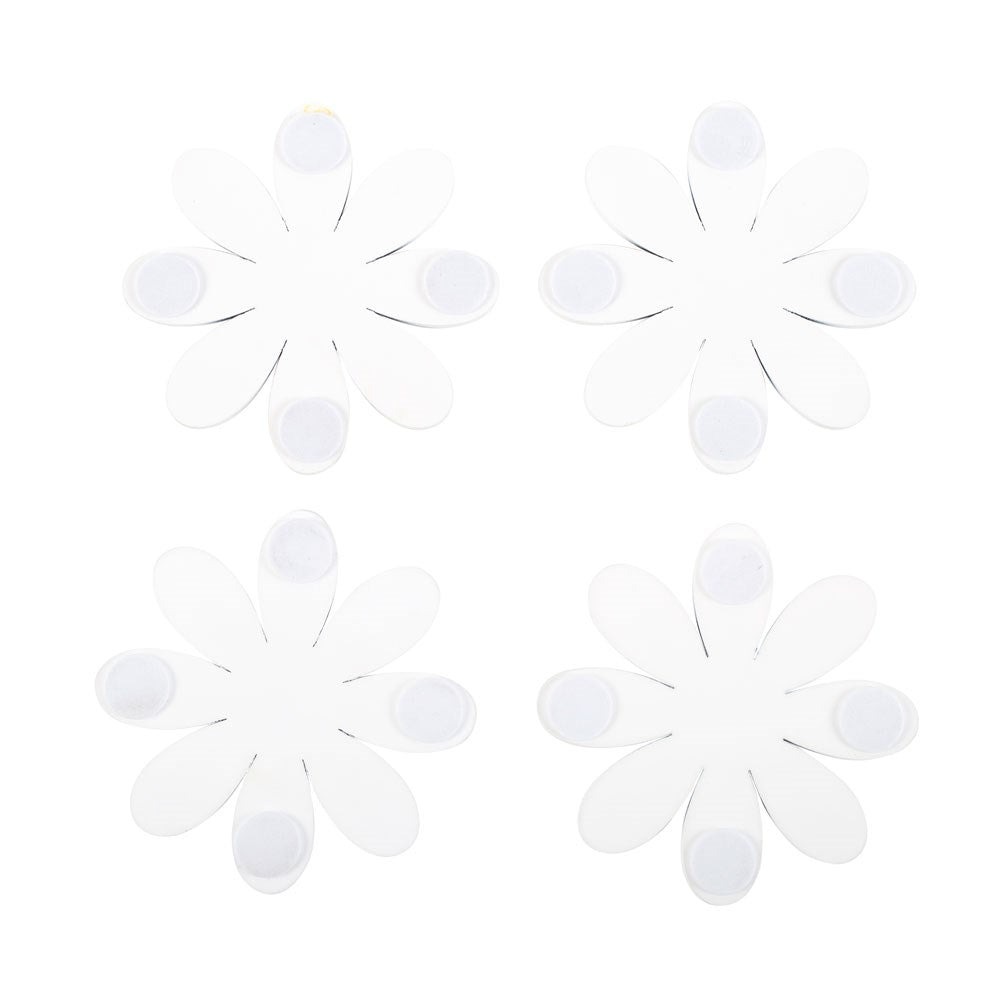 SET OF 4 DAISY SHAPED COASTERS