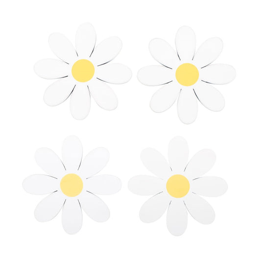 SET OF 4 DAISY SHAPED COASTERS