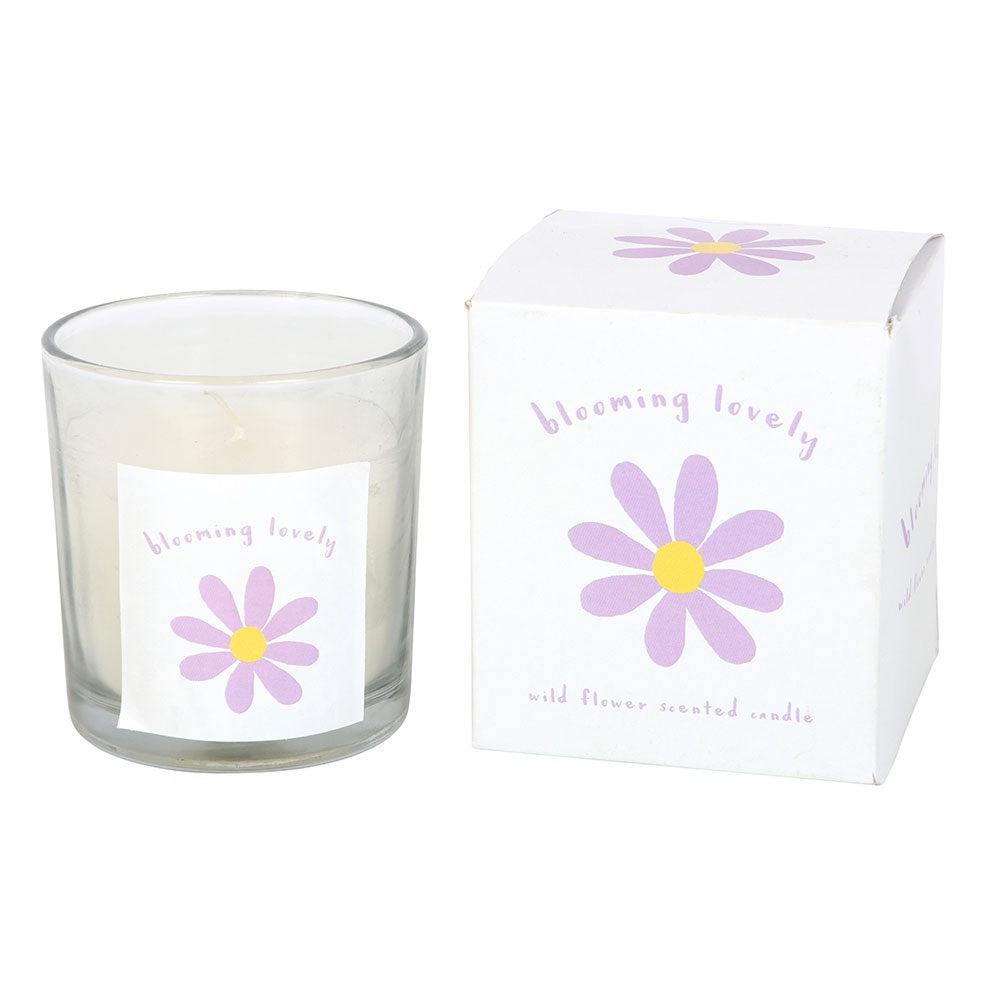 BLOOMING LOVELY DAISY WILDFLOWER CANDLE