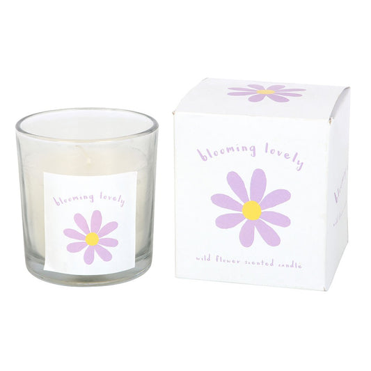 BLOOMING LOVELY DAISY WILDFLOWER CANDLE