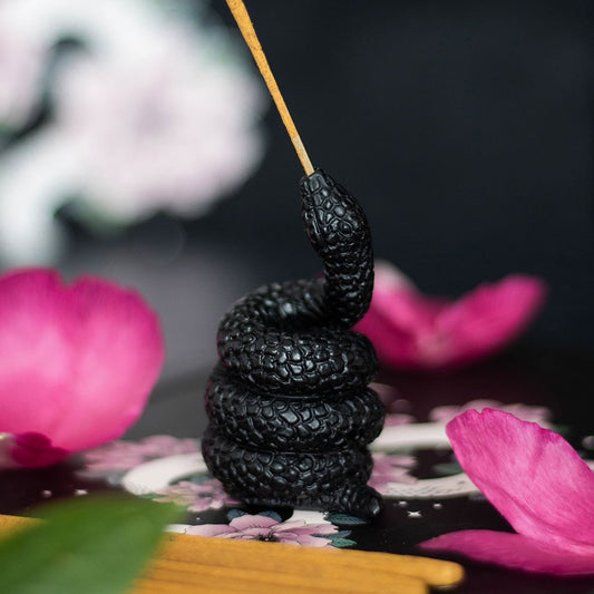 BLACK SNAKE INCENSE STICK HOLDER