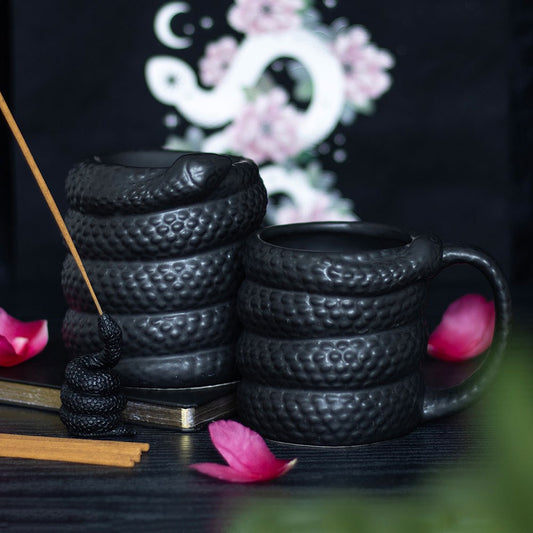 BLACK SNAKE INCENSE STICK HOLDER