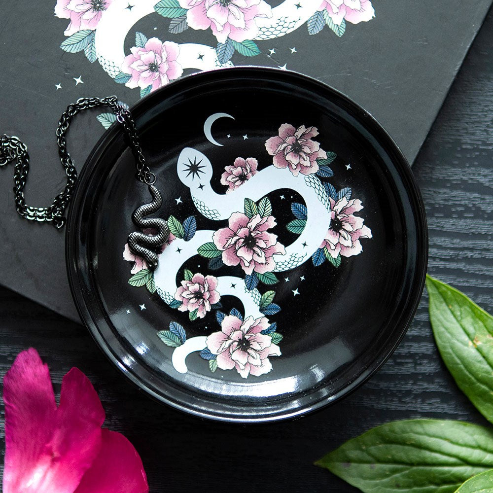 FLORAL SNAKE TRINKET DISH