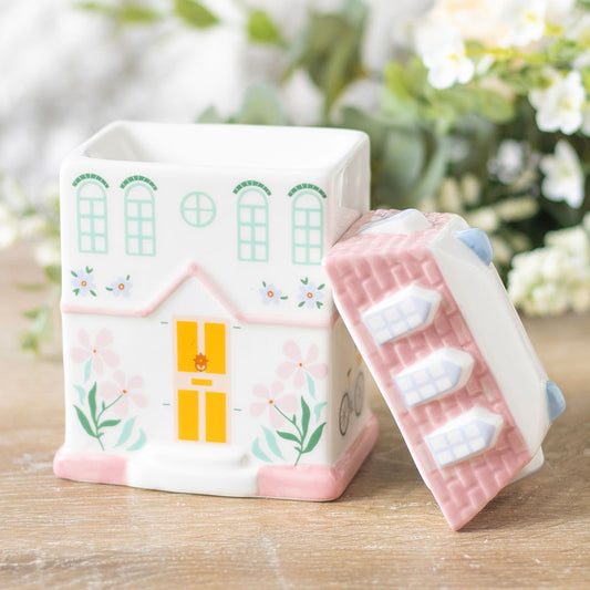 PASTEL HOUSE OIL BURNER AND WAX WARMER