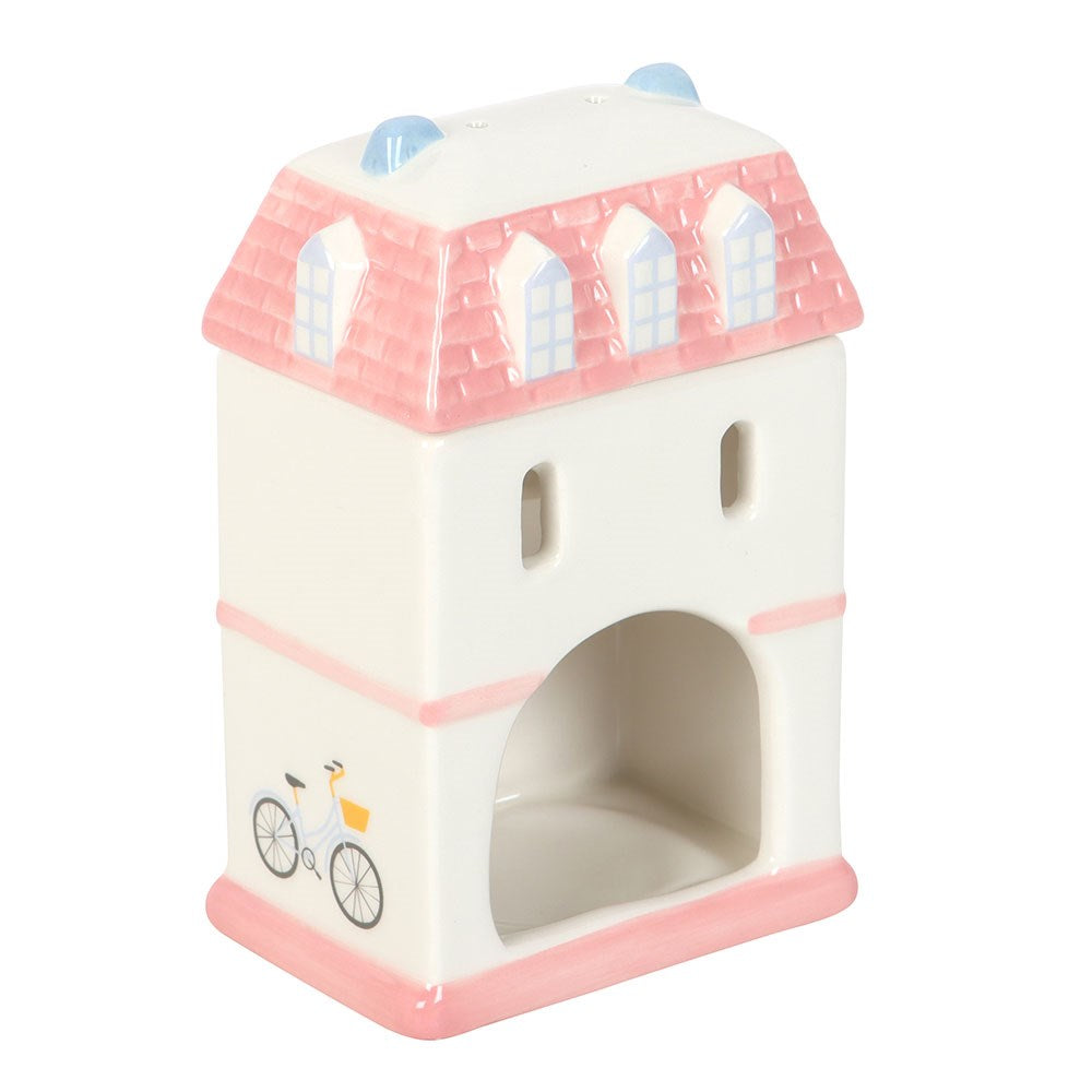 PASTEL HOUSE OIL BURNER AND WAX WARMER