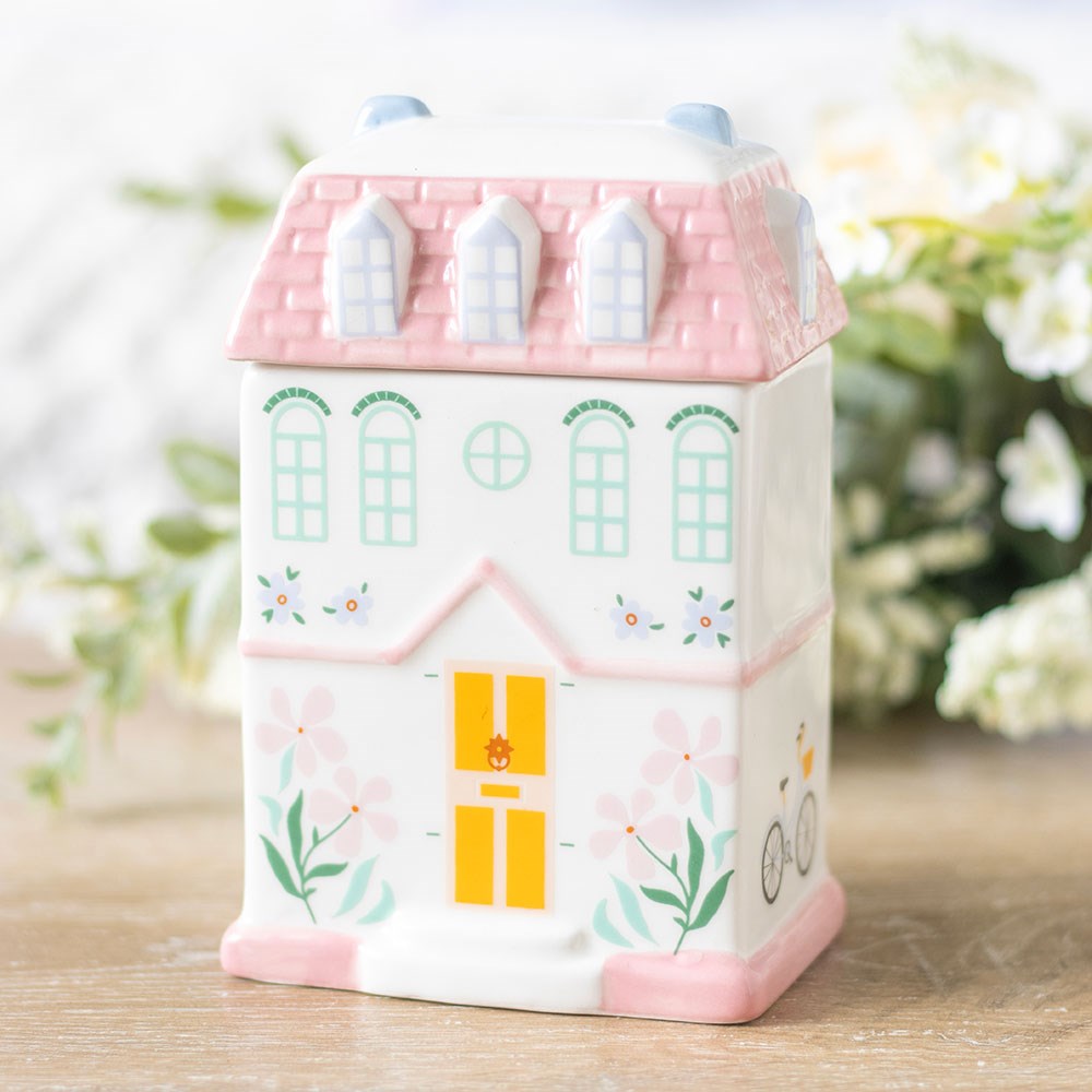 PASTEL HOUSE OIL BURNER AND WAX WARMER