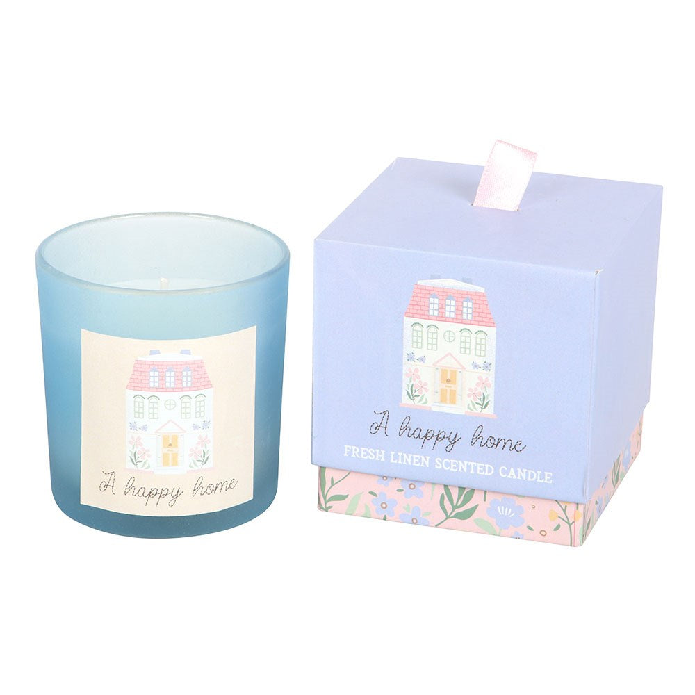 A HAPPY HOME FRESH LINEN CANDLE