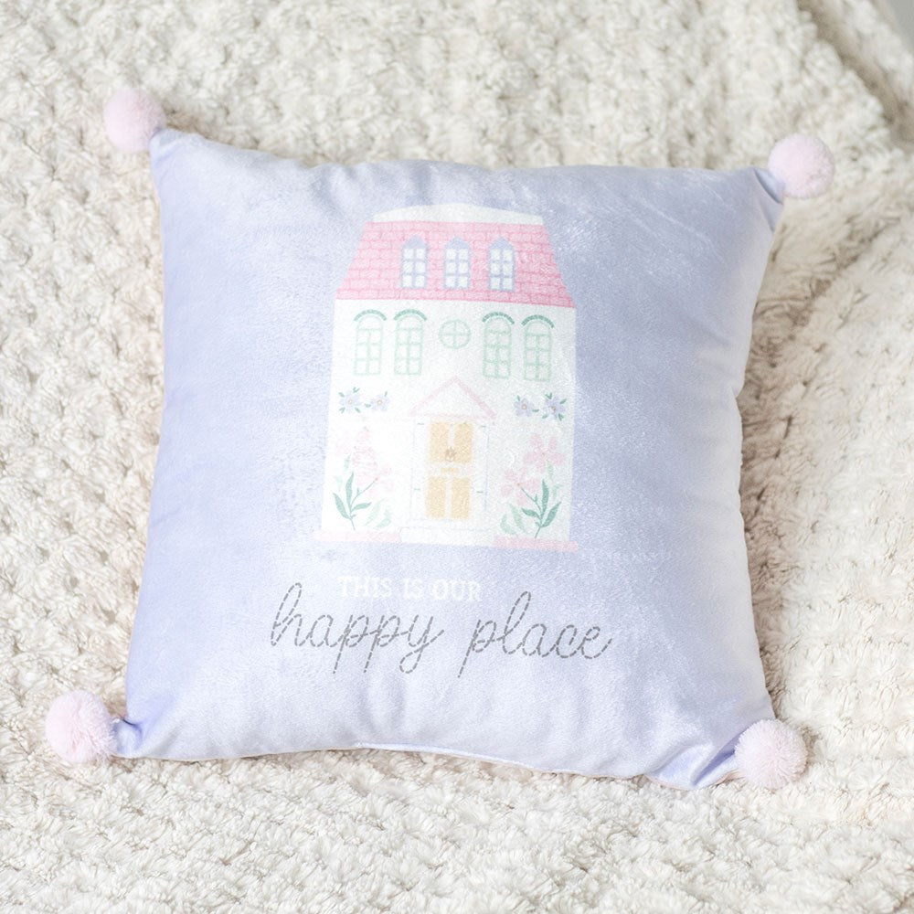 35CM SQUARE THIS IS OUR HAPPY PLACE CUSHION