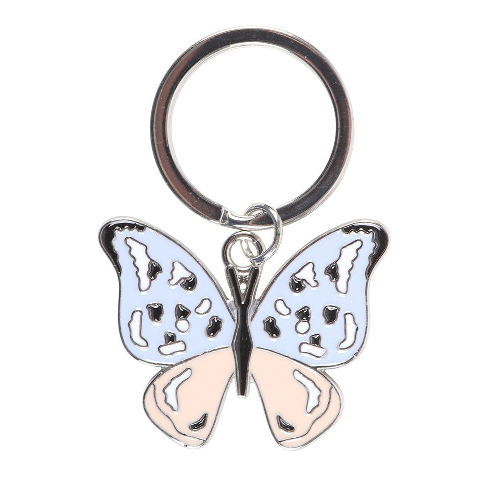 SILVER BUTTERFLY KEYRING