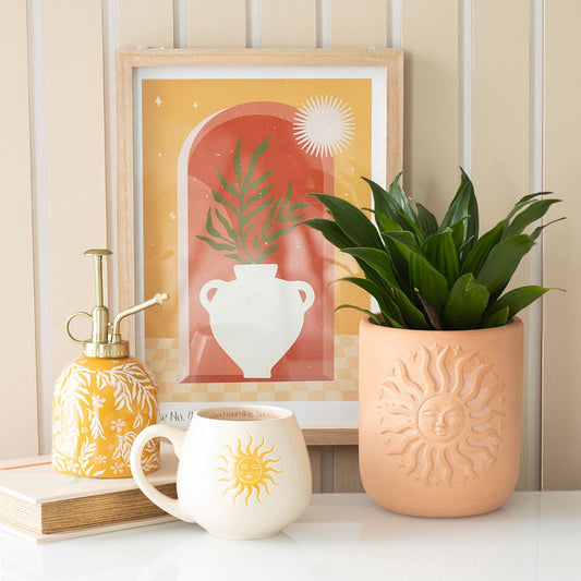 SUMMER LEAF PRINT CERAMIC PLANT MISTER