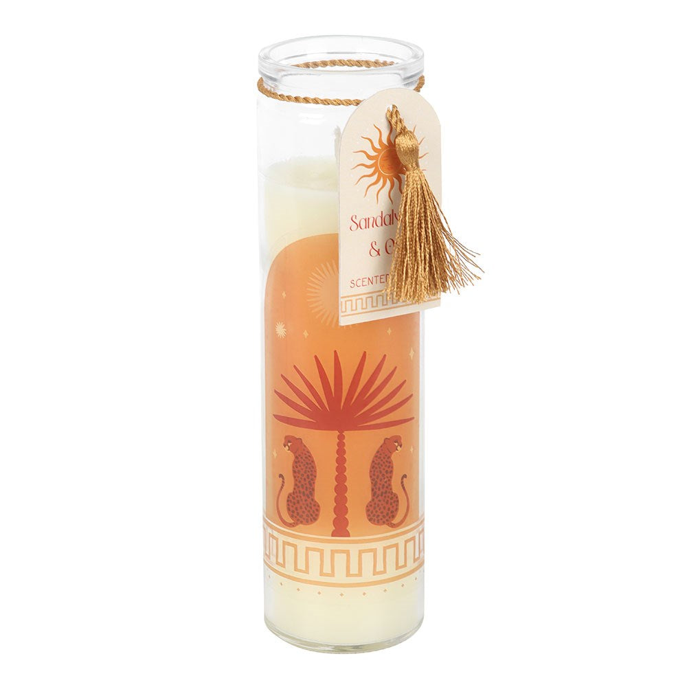 LEOPARD PALM SANDALWOOD & OUD TUBE CANDLE