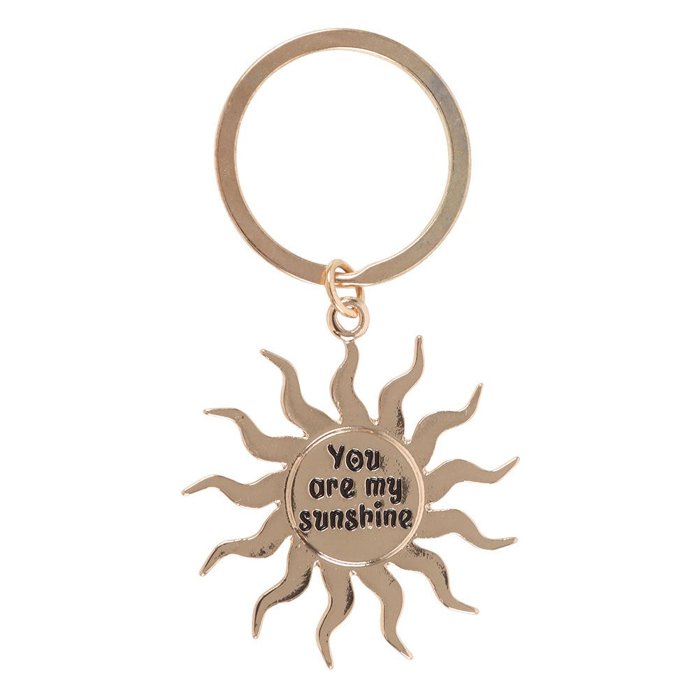 GOLD SUN KEYRING