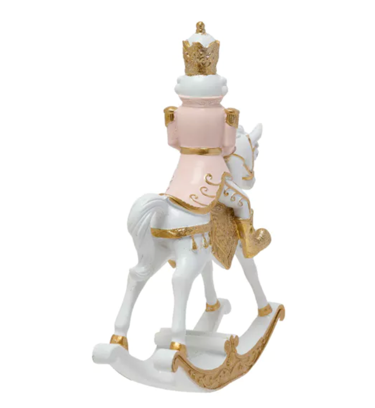 PINK NUTCRACKER ON A ROCKING HORSE