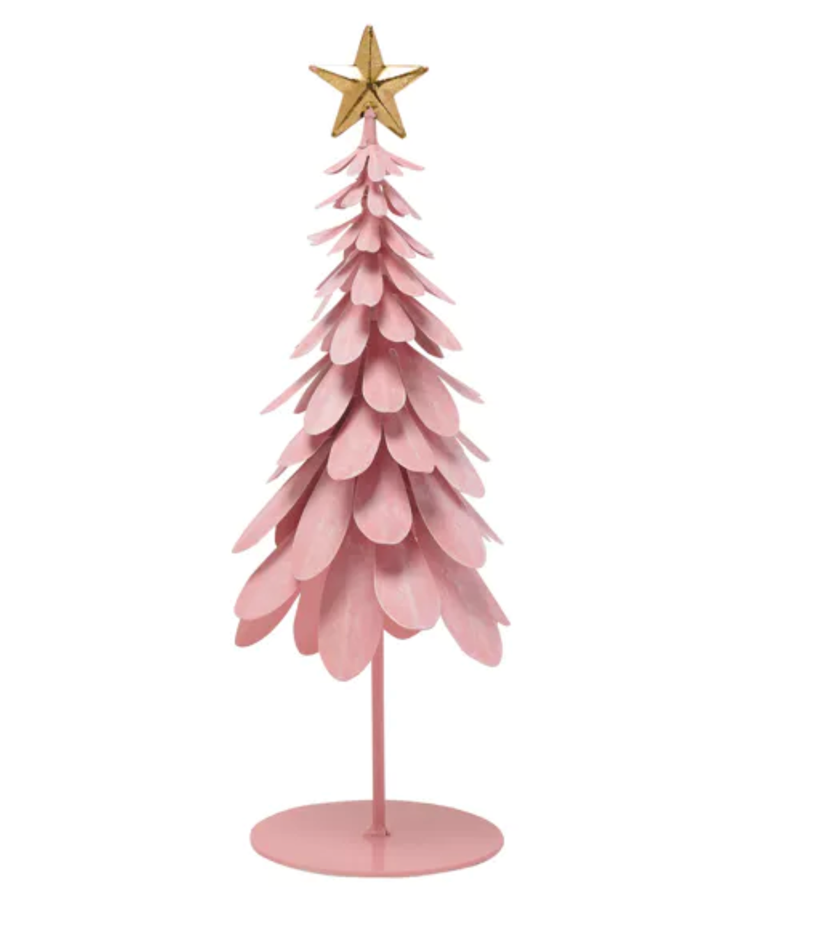 BLUSH METAL CHRISTMAS TREE - SMALL