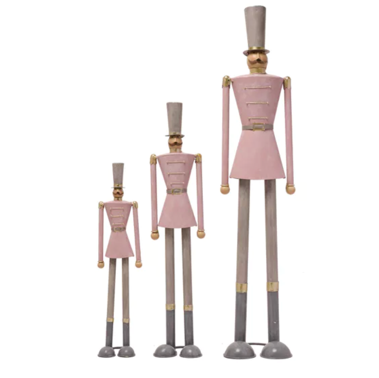 BLUSH METAL NUTCRACKER - SMALL