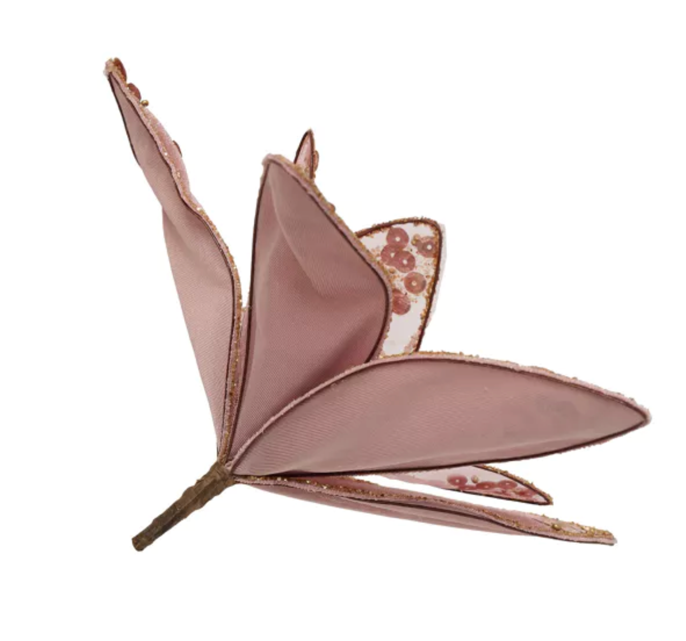 BELLINI VELVET FLOWER CLIP PINK